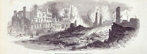 Broad-street, Nueva York, después del reciente incendio, de 